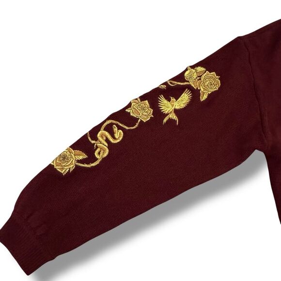 Hot Topic Hunger Games Ballad of SongbirdsSnakes Embroidered Cardigan Size Small - Picture 7 of 10